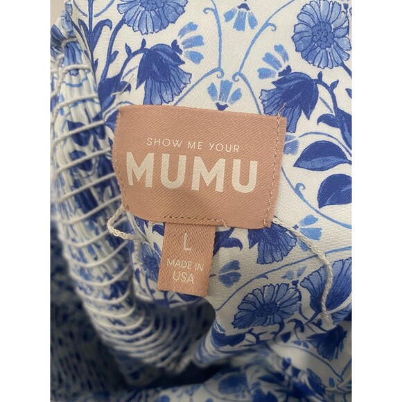 Show Me Your Mumu Meg Tiered Midi Dress Teagan Floral Size Large NWOT - Picture 7 of 7